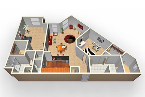 a floor plan of an apartment